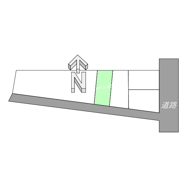 石風呂町売土地の土地図