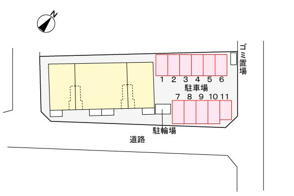 メロディア   刈谷市の賃貸ならクラスホーム刈谷店の駐車場