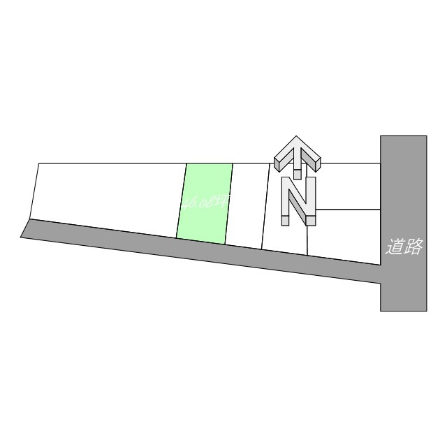 石風呂町売土地の土地図
