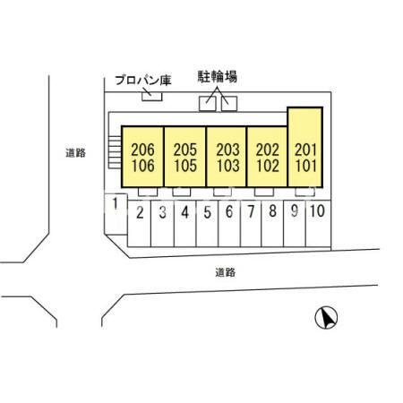 ルミエール和田橋の区画図|高崎、前橋のお部屋探しはエンドスケープまで！お客様の理想お聞かせ下さい♪