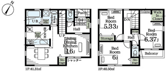 【間取り】 | 川口市戸塚鋏町　新築戸建