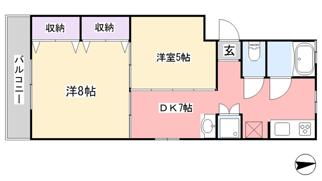 三輝本マンションの間取り