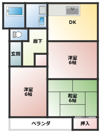 スズランハイツの間取り