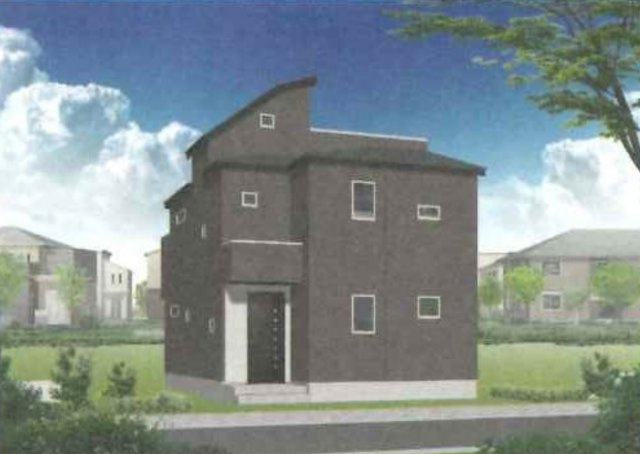 横浜市旭区笹野台3丁目 新築戸建て【仲介手数料無料】の外観パース