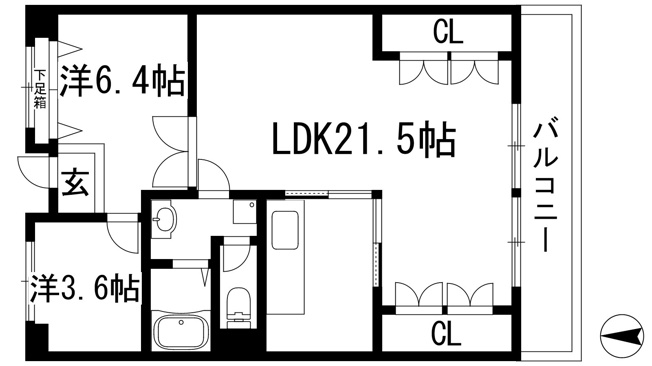 【間取り】 | 阪急仁川マンション