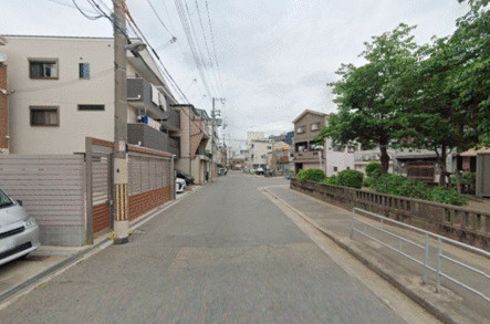 大阪市港区田中1丁目　貸倉庫の周辺|前面の通りです☆