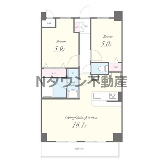 【間取り】 | Le・Ciel徳川(ルシエル徳川) | 間取りです。