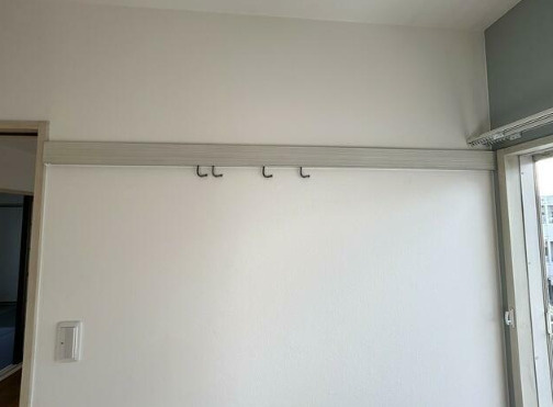 熊本市南区田迎３丁目のアパートの玄関