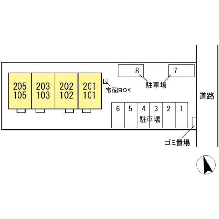 ラ・ルーチェの区画図