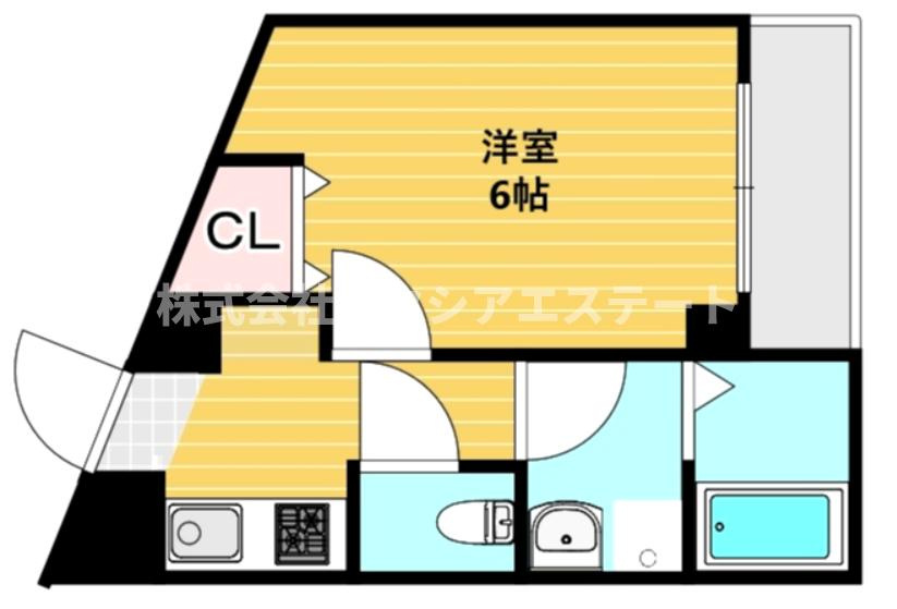 グランエクラ玉出東の間取り