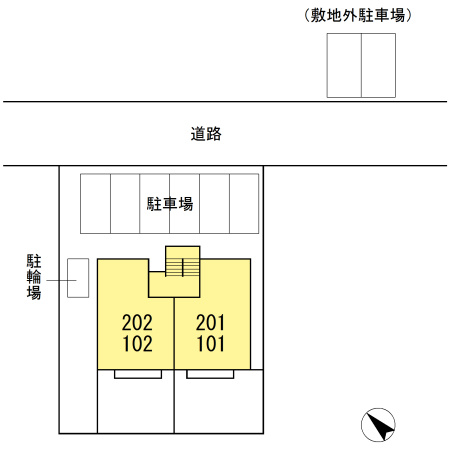 セジュール翔の区画図