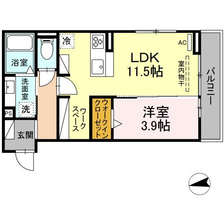 D-square湊町 の間取り
