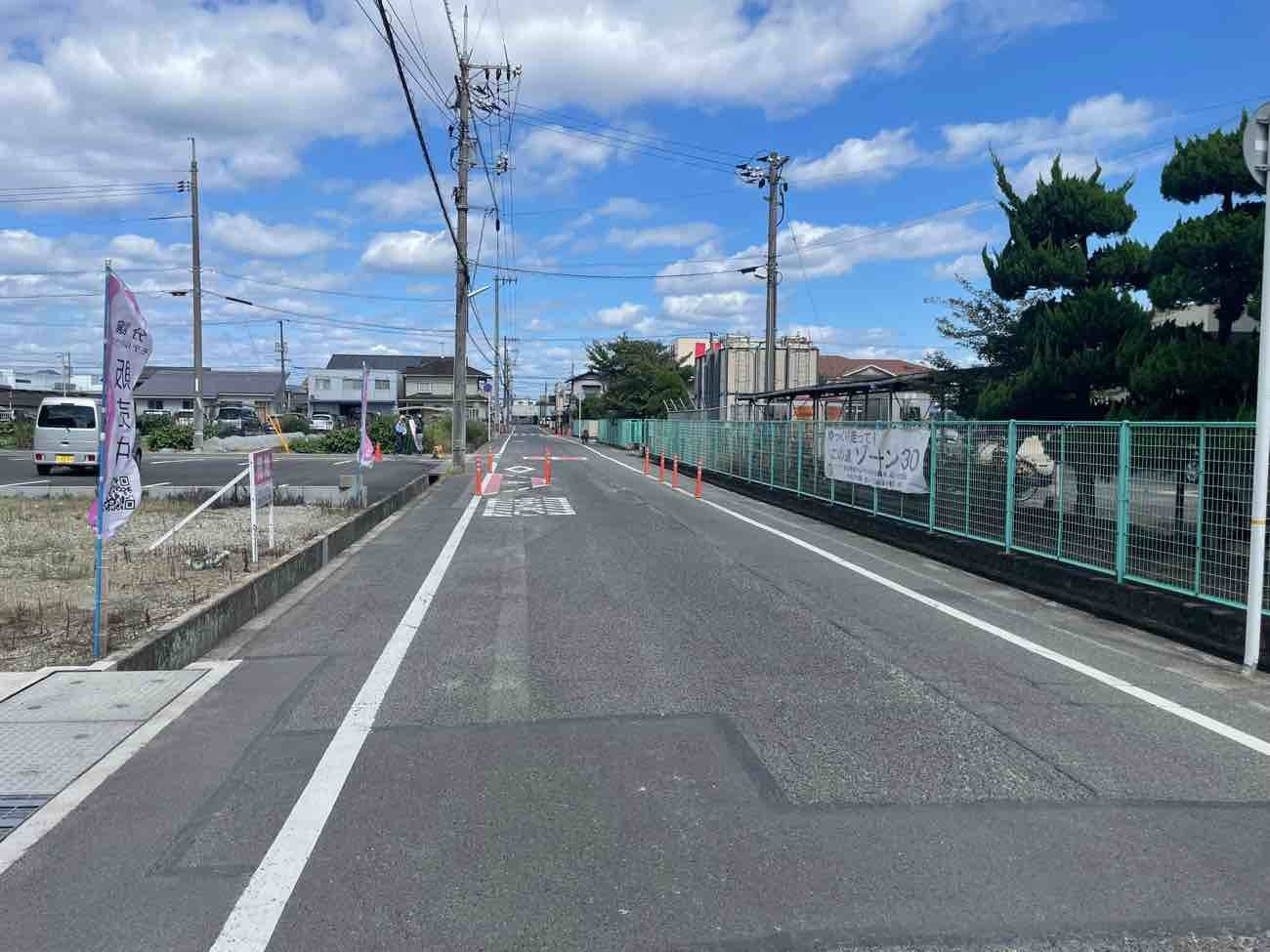福山市新涯町の前面道路含む現地写真|現地（2024年10月10日）撮影