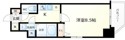 【間取り】 | エスティロアール神戸駅前