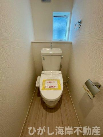 茅ヶ崎市今宿　新築戸建　全4棟のトイレ|洗浄機能付きお手洗い