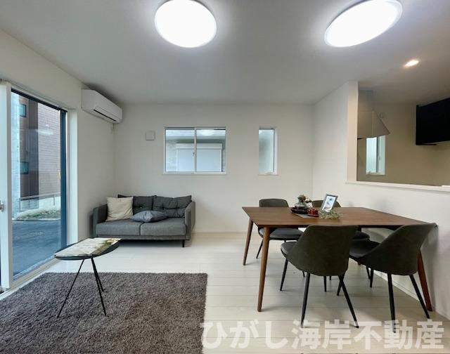 茅ヶ崎市今宿　新築戸建　全4棟の居間・リビング|14.6帖　LDK