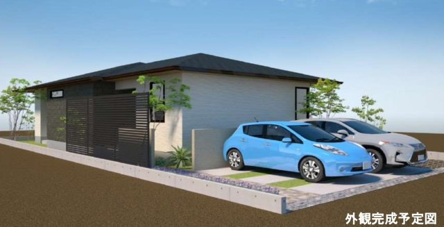 米子市旗ヶ崎2丁目　建売分譲住宅の完成予想図