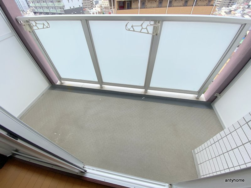 ディナスティ玉造のバルコニー