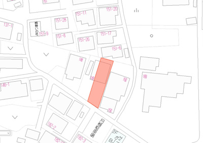 【区画図】 | 谷山中央4丁目売地　B号地：東側