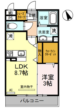 メゾンドールＭの間取り