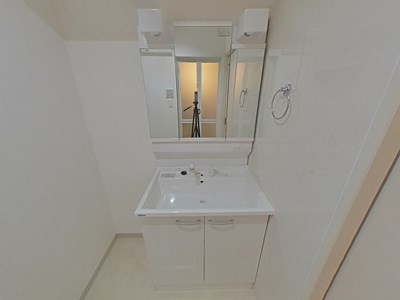 菊池郡菊陽町武蔵ヶ丘北２丁目の賃貸マンションの独立洗面台