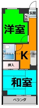 仲介手数料０円！アーバン18の間取り