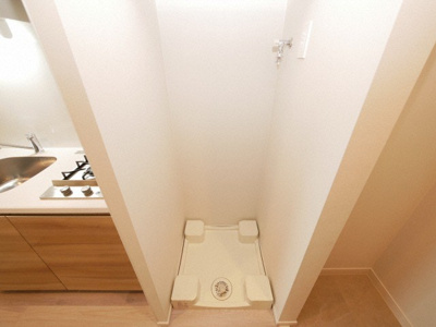 【設備】 | ジオエント福島野田 | 洗濯機置き場です