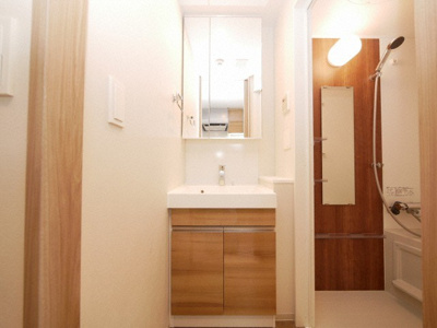 【洗面所】 | ジオエント福島野田 | 使いやすい洗面所です