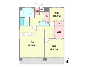 パラッシオ岡本の間取り
