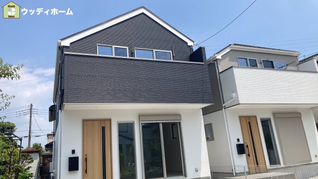 越谷市上間久里1期　新築一戸建て　1号棟の外観