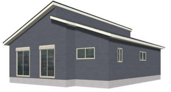 田川市大字弓削田8期の外観パース