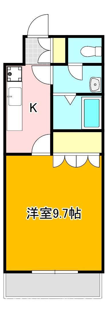 宮若市龍徳のアパートの間取り