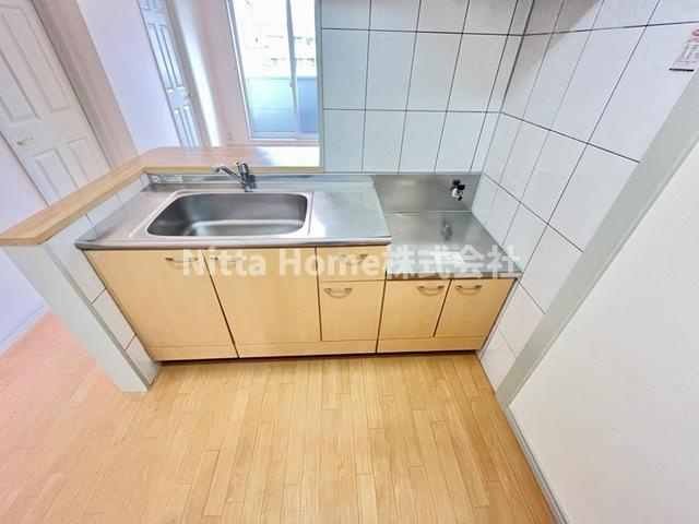 アルシオーネ　壱番館のキッチン|ガスコンロ設置可能です★