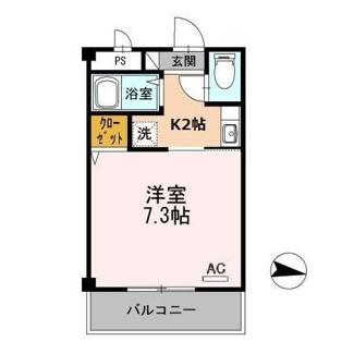 【間取り】 | コーポひかり | 1K