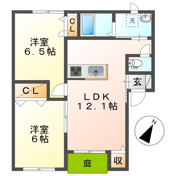 ファヴィリータCの間取り