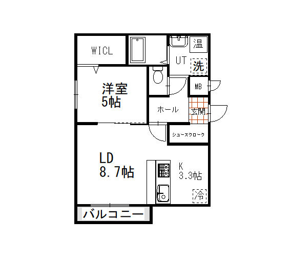 アラモードの間取り