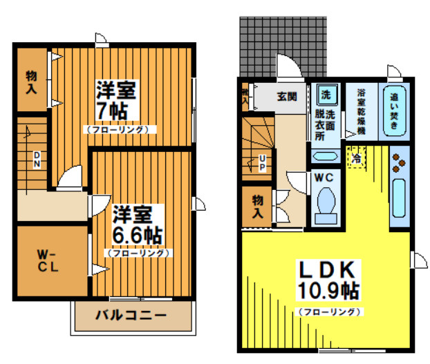 【間取り】 | グランメール松原D棟
