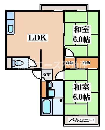 【間取り】 | ハイツ昴