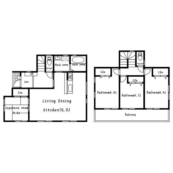 神戸市西区桜が丘東町４丁目の新築一戸建の間取り