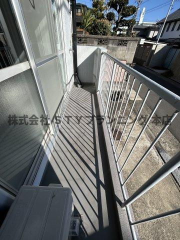 仲介手数料０円！ハイツ扇のバルコニー