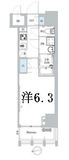 ディームズ蔵前の間取り