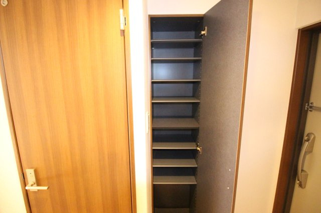 京都市伏見区新町１２丁目の賃貸マンションの収納|玄関収納あります。