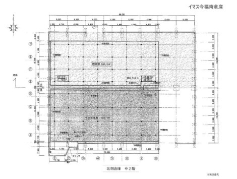 今福南倉庫の区画図|区画図です☆