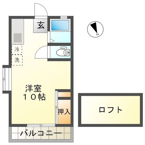 シティベール高良内【10.000円キャッシュバック対象物件】の間取り