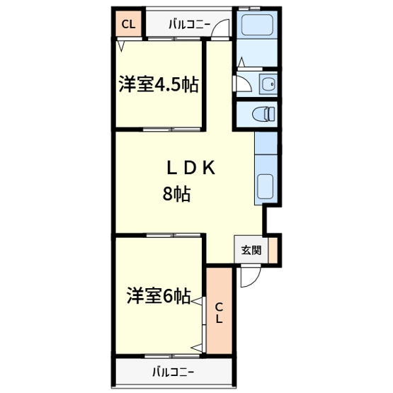 【間取り】 | 阿武野第2マンション