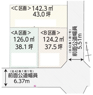 【土地図】 | 武蔵村山市大南３丁目売地　A区画