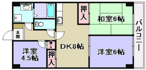 グランドール岸和田の間取り