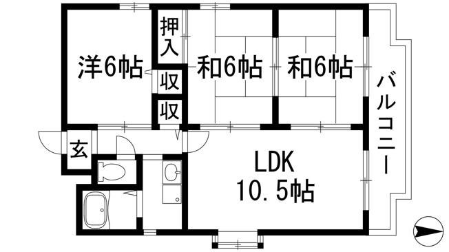 【間取り】 | メービウス仁川