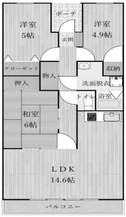 【間取り】 | スカイコートあけぼの