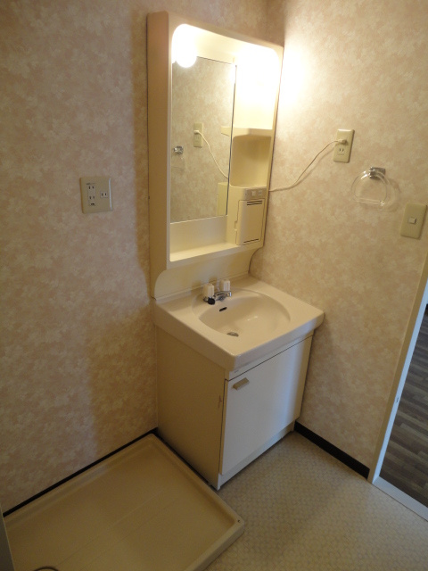 鶴ヶ島市松ヶ丘５丁目の賃貸マンションの洗面所|退去前なので、同間取り写真となります。